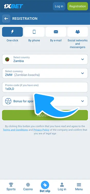 Step 4 - Fill in the form and enter the promo code