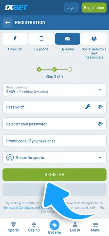 Step 5 - Finalize your account creation by confirming your details